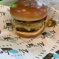 PB&J burger  at Earth Aloha Eats in Kihei