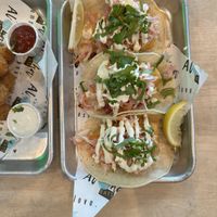 Fish tacos   at Earth Aloha Eats in Kihei