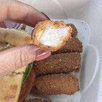 Vegan mozzarella sticks 😳  at Earth Aloha Eats in Kihei