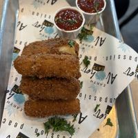 Nozzarella sticks with marinara sauce   at Earth Aloha Eats in Kihei