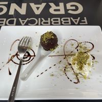 Vegan marzipan ball  at Fabbrica del Grano - Grani Antichi in Milan