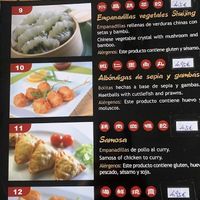 #9 vegetable dumplings  at TianLi in Tenerife