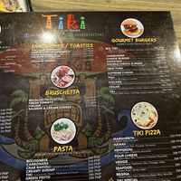 menu  at Tiki in Bantayan Island