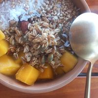 salted peanut butter smoothie bowl (small) at Feed your Soul in Phan Thiet