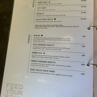 Menu  at Feed your Soul in Phan Thiet
