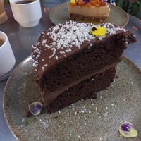Torta de doble chocolate😍😍😍 at Coraje Vegan in Medellin