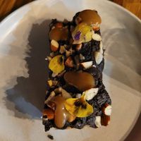 brownie at Coraje Vegan in Medellin