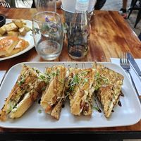 Aplastado Sandwich (from appetizers) at Coraje Vegan in Medellin