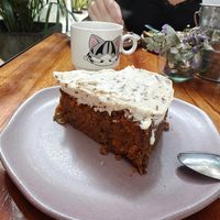 Carrot cake at Coraje Vegan in Medellin