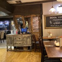 Inner view of the restaurant  at Romper in Altrincham