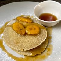 Vegan pancakes at Jaya House River Park  at Jaya House River Park in Siem Reap