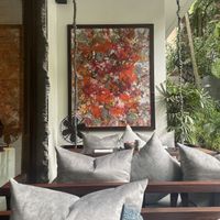 Swinging table   at Jaya House River Park in Siem Reap