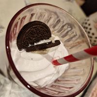 Oreo chocolate milkshake. at Steampuss Cat Lounge in Scarborough