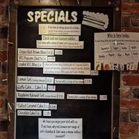 The menu. at Steampuss Cat Lounge in Scarborough