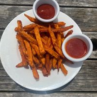 Kumara fries at Otehei Bay in Northland