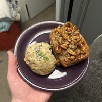Scone & pecan sticky bun 😍  at LuLu's in Memphis