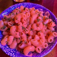 VEGAN MAC'N'CHEESE - creamy oat milk, vegan cheddar, dijon mustard sauce, parsley.

 at Civerinos in Edinburgh