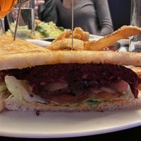 Another view of the patty  at 22 Bistro in Olympic Valley