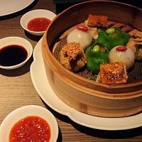vegan dimsum at Hakkasan - Mayfair in London