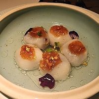 chocolate peanut dumplings at Hakkasan - Mayfair in London