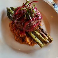 Falafel meal at Scallions in Saratoga Springs