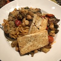 Vegan pasta at Scallions in Saratoga Springs