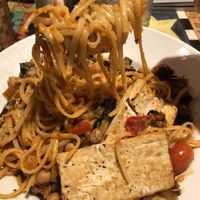 Vegan pasta  at Scallions in Saratoga Springs