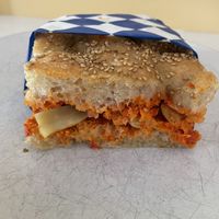 Focaccia sandwich.  at Bakers Bench - Pop-up in Los Angeles