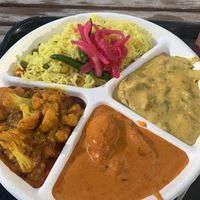 Mixed dishes vegan   at Tiffin in Kelowna
