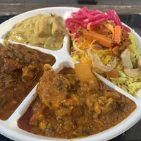 Curries and Chana masala  at Tiffin in Kelowna