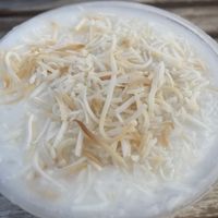 Coconut puddingg  at Tiffin in Kelowna