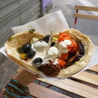 Pita Royal + Topping at Maoz - Xavier Privas in Paris