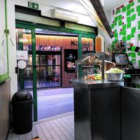 view from the eat-in space at Maoz - Xavier Privas in Paris