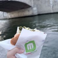 Yummy falafel sandwich  at Maoz - Xavier Privas in Paris