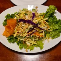 Green mango salad at Hoang's Restaurant Vietnamese Cuisine in Hanoi