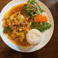 Chicken Stir Fry with Cashews at Hoang's Restaurant Vietnamese Cuisine in Hanoi