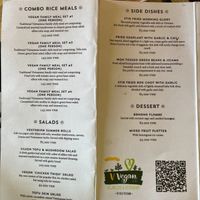 Menu at V Vegan in Hoi An