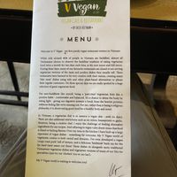 Menu at V Vegan in Hoi An