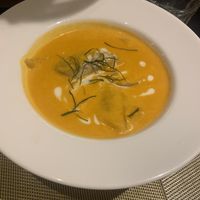 Pumpkin wonton soup😍😍  at V Vegan in Hoi An