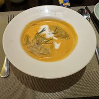 Wontons in a coconut broth   at V Vegan in Hoi An