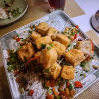 Salt n pepper tofu at V Vegan in Hoi An