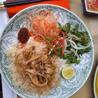 Vegan chicken rice at V Vegan in Hoi An