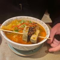 Spicy noodle soup   at V Vegan in Hoi An