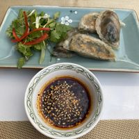 Crispy mushroom dumplings   at V Vegan in Hoi An