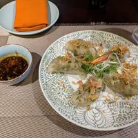 Mung Beans, Mushroom and Chives Dumpling at V Vegan in Hoi An