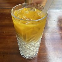 Turmeric latte iced  at V Vegan in Hoi An