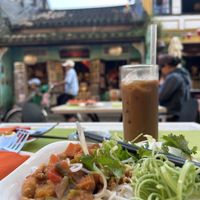 Tofu noodle ratatouille.   at V Vegan in Hoi An