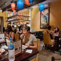 Choice of inside or outside table at V Vegan in Hoi An