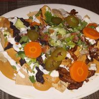 Nachos at Vegan Planet in Cancun