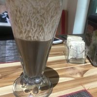 Chocolate malt at Vegan Planet in Cancun